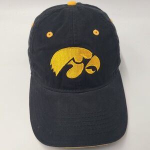 Iowa Hawkeyes Hat Strapback ML Caps Black Yellow NCAA University Logo Casual Men